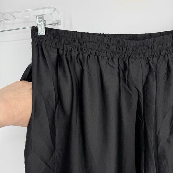 City Chic NEW Silky Pull on Jogger Pants Plus size 24 XXL Black elastic Waist - Picture 7 of 12